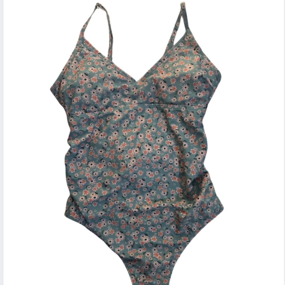 Floral Print One-Piece Swimsuit